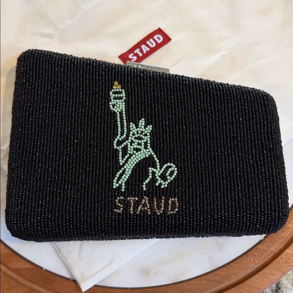 STAUD Carmella NYC Skyline Beaded Clutch - Picture 6 of 16
